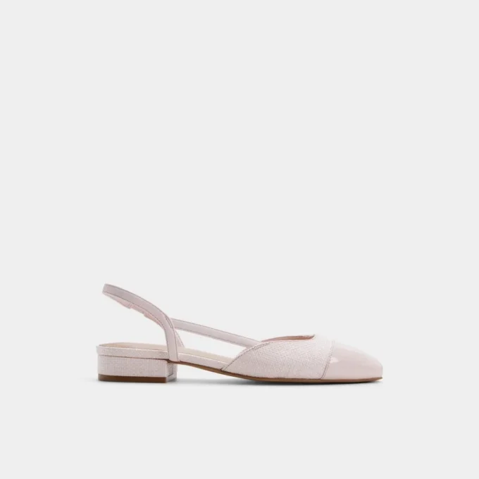 Ballerine Slingback Clementinne, tacco largo