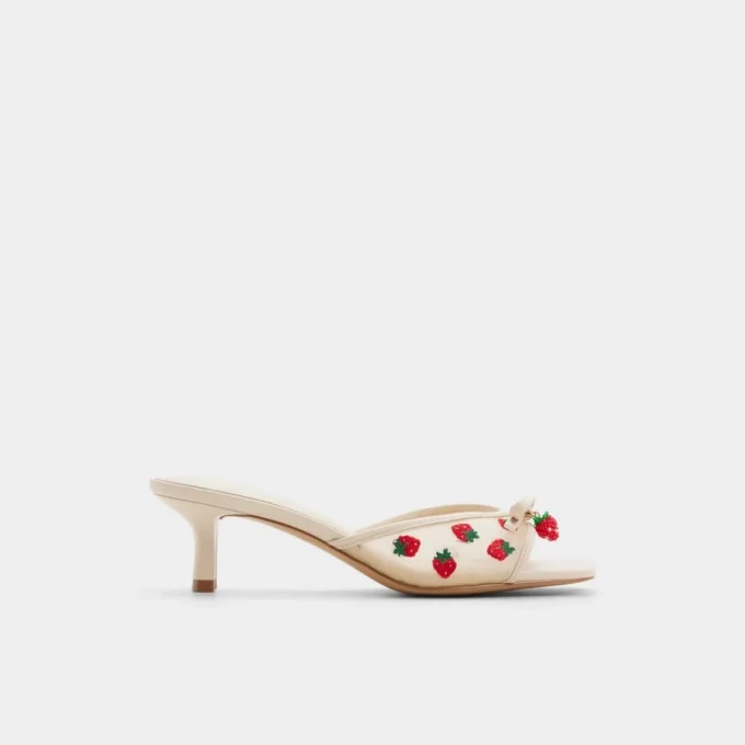 Mule con tacco Begonia, tacco basso