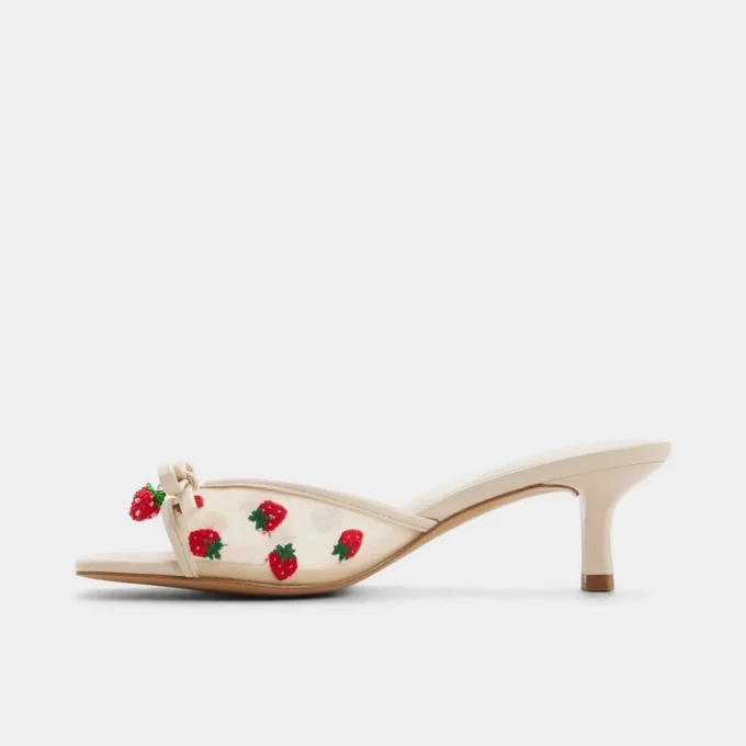 Mule con tacco Begonia, tacco basso