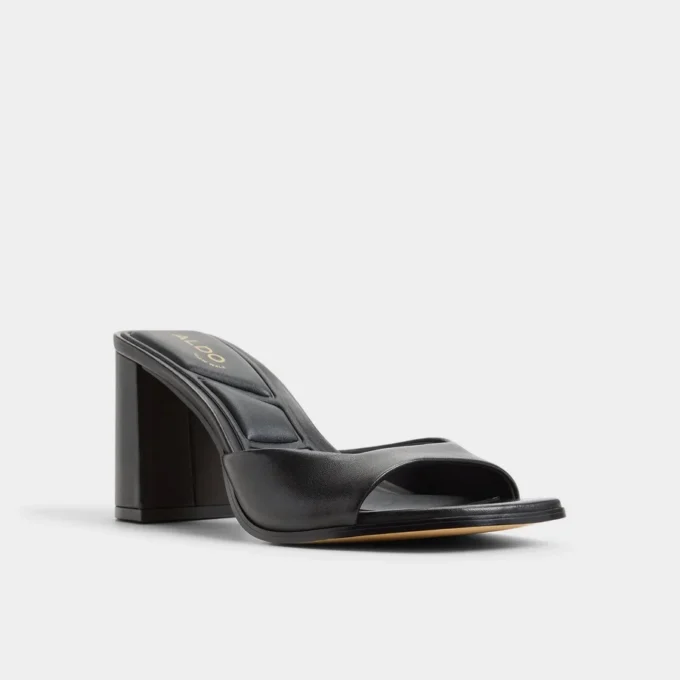 Mule con tacco Lisia, tacco largo