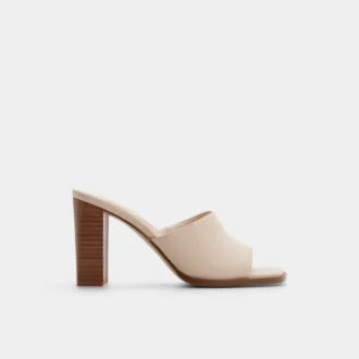 Mule con tacco Re-sophia, tacco largo