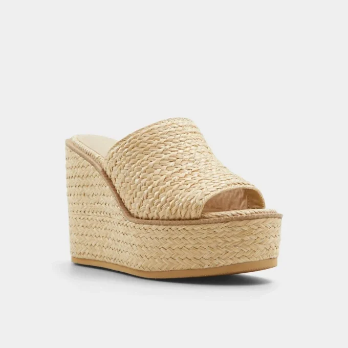 Sandalo con zeppa Midsommar, tacco a zeppa