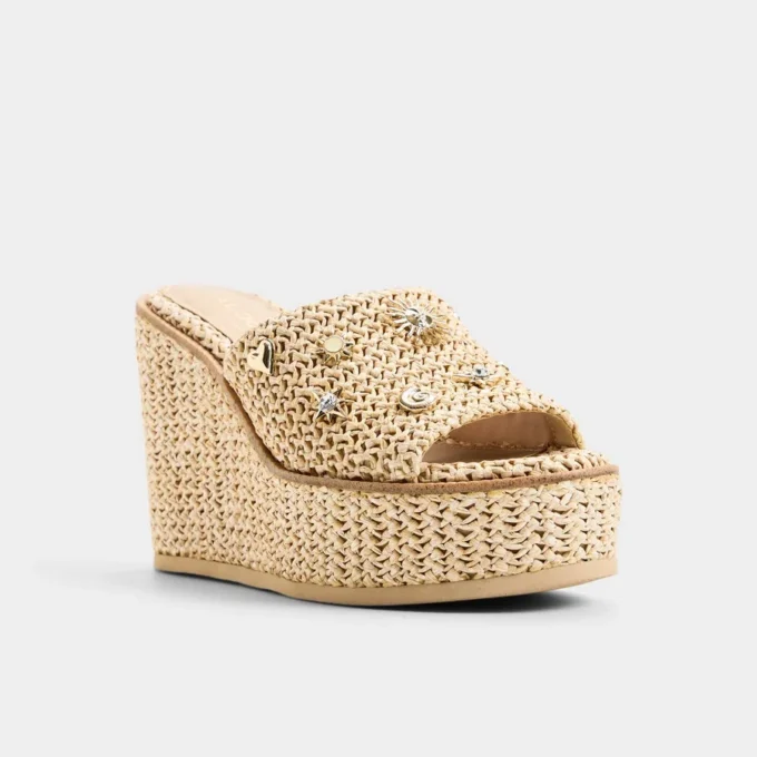 Sandalo con zeppa Midsommar, tacco a zeppa