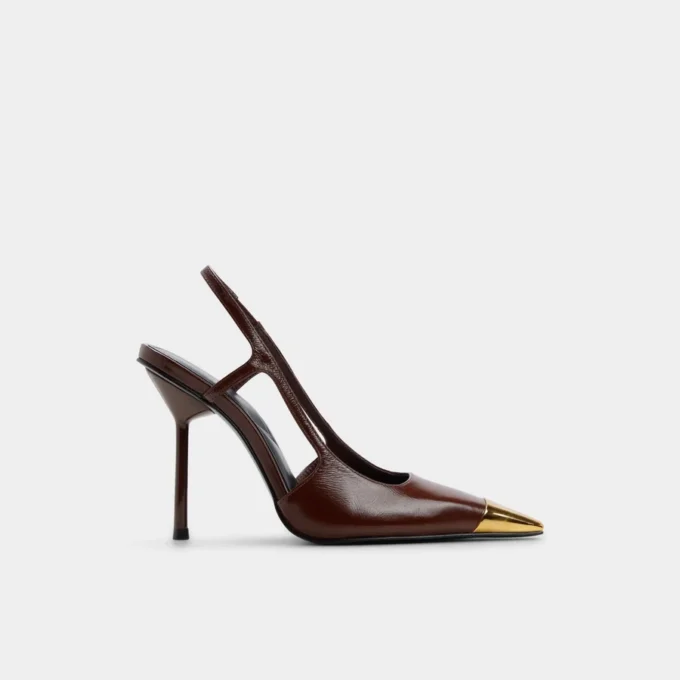 Scarpe con tacco a spillo e cinturino posteriore Feronia