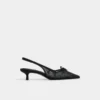 Scarpe con tacco slingback Azaro, tacco basso Scarpe con tacco slingback Azaro, tacco basso